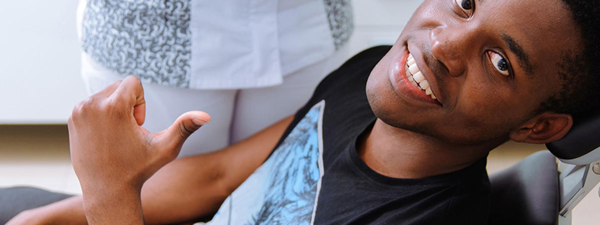 Man in dental