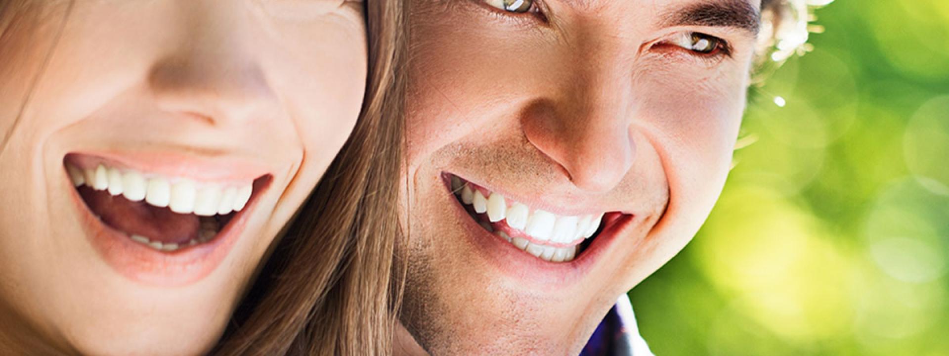 Beautiful couple smiling