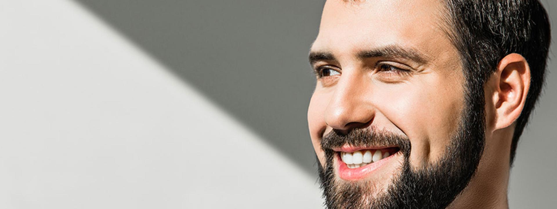 Young man smiling