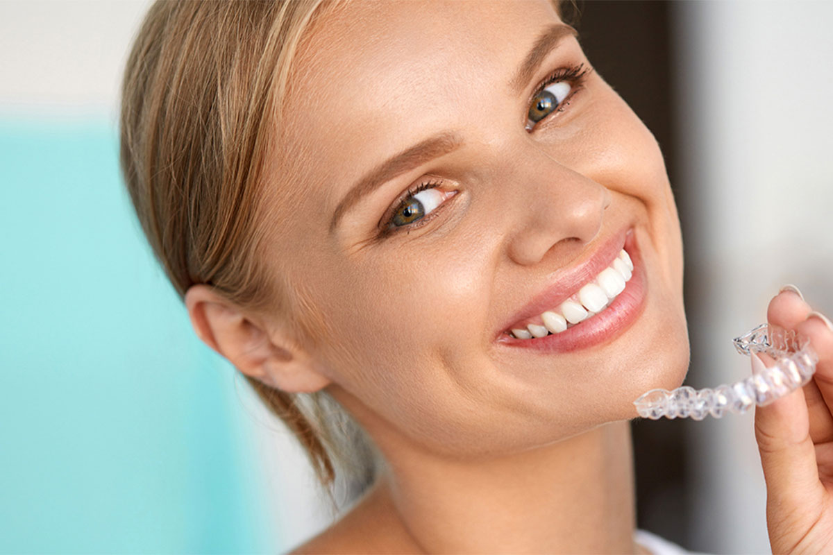 Beautiful woman smiling