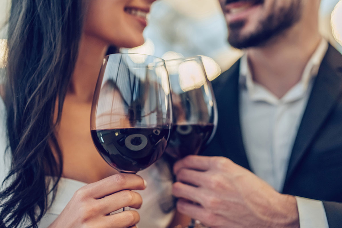 Couple in party