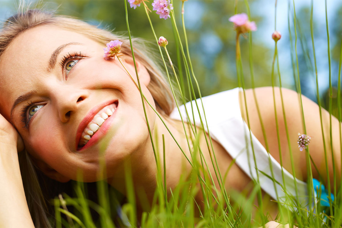 Beautiful woman smiling