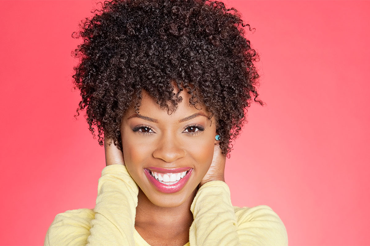Beautiful woman smiling