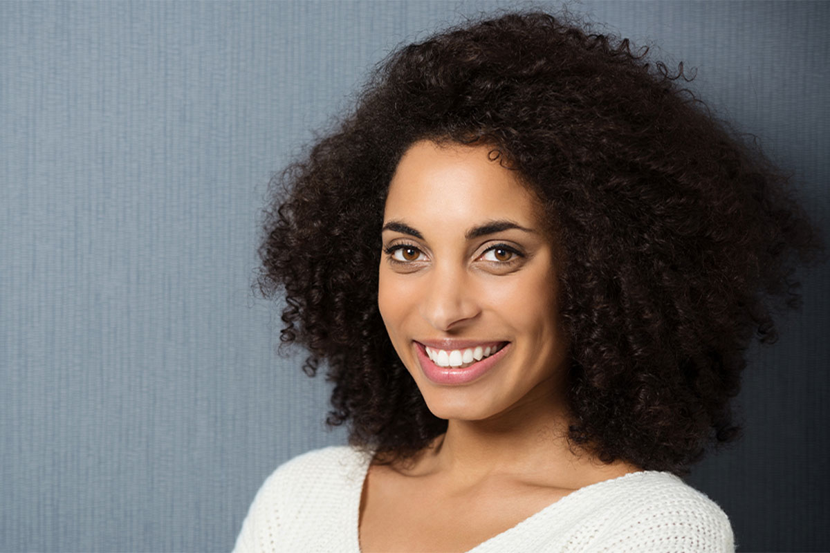 Beautiful woman smiling