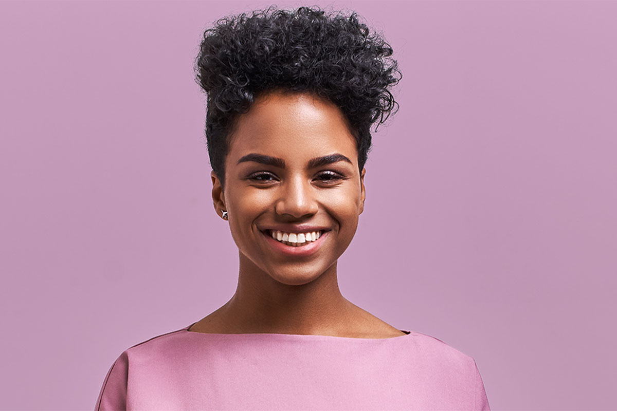 Beautiful woman smiling