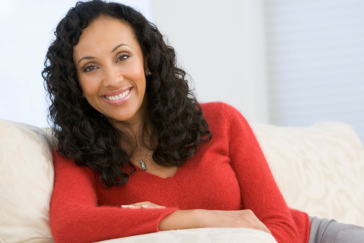 Beautiful woman smiling