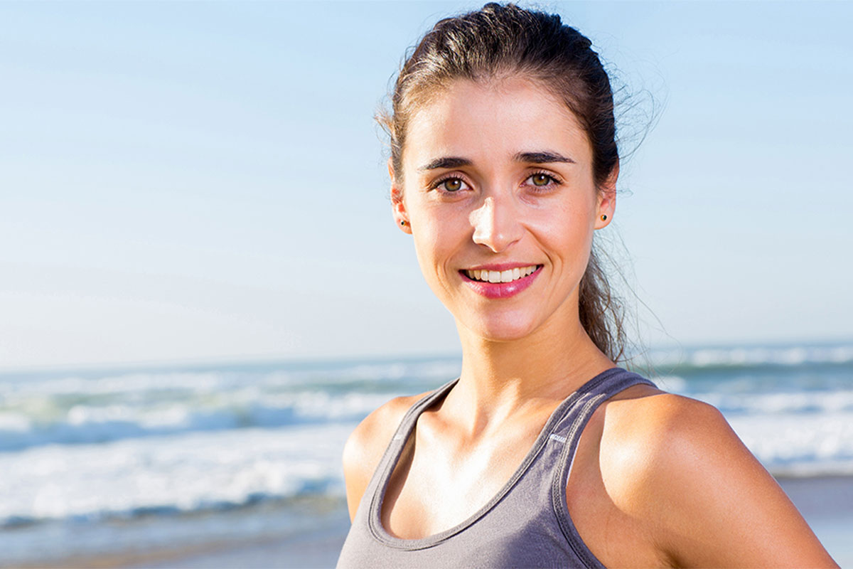 Beautiful woman smiling