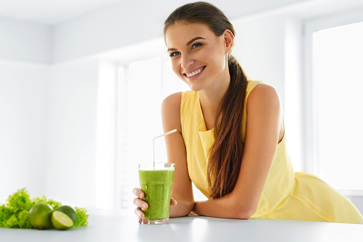 Beautiful woman smiling