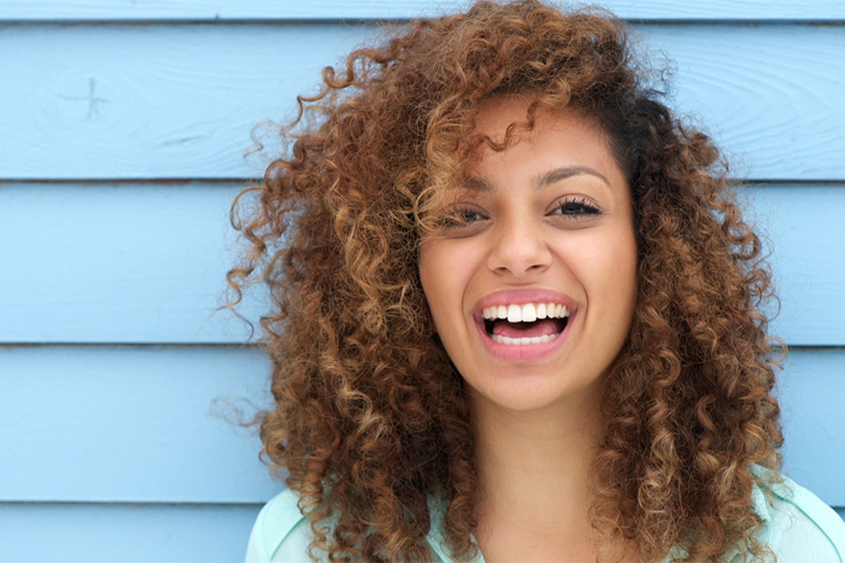 Beautiful woman smiling