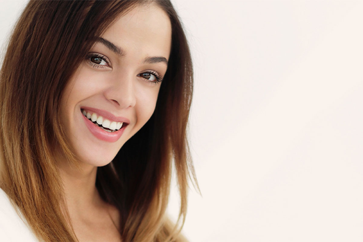 Beautiful woman smiling