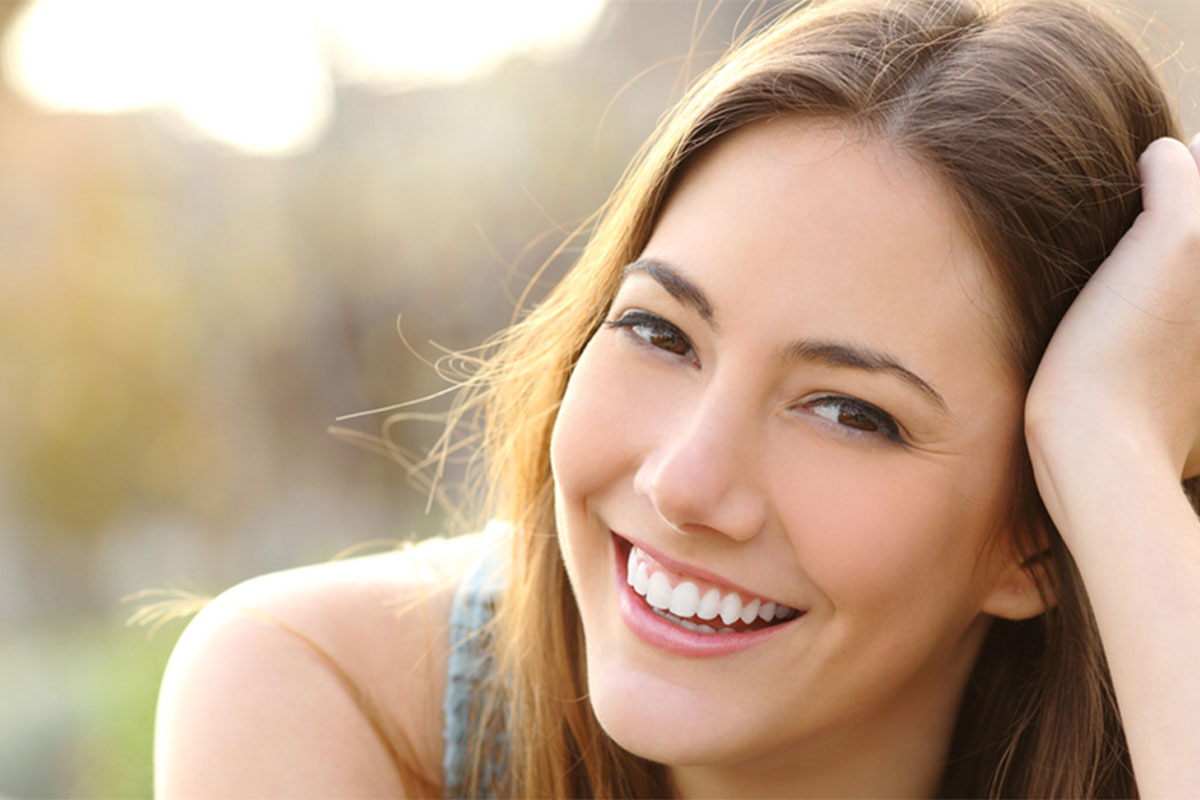 Beautiful woman smiling