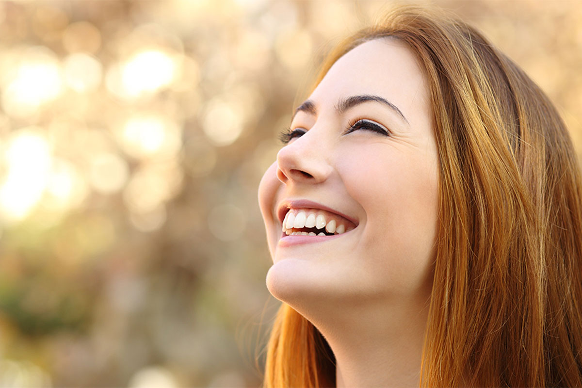 Beautiful woman smiling